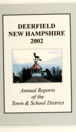 Annual reports of the Town of Deerfield, New Hampshire 2002_cover