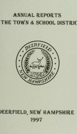 Annual reports of the Town of Deerfield, New Hampshire 1997_cover