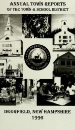 Annual reports of the Town of Deerfield, New Hampshire 1996_cover