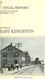 Annual reports of the Town of East Kingston, New Hampshire 1982_cover