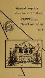 Annual reports of the Town of Deerfield, New Hampshire 1978_cover