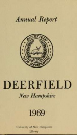 Annual reports of the Town of Deerfield, New Hampshire 1969_cover