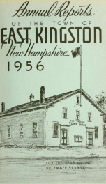 Annual reports of the Town of East Kingston, New Hampshire 1956_cover