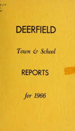 Annual reports of the Town of Deerfield, New Hampshire 1966_cover