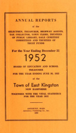 Annual reports of the Town of East Kingston, New Hampshire 1952_cover