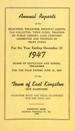 Annual reports of the Town of East Kingston, New Hampshire 1947_cover