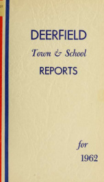 Annual reports of the Town of Deerfield, New Hampshire 1962_cover