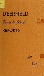 Annual reports of the Town of Deerfield, New Hampshire 1961_cover