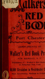 Walker's red book for Port Chester ... May, 1903_cover