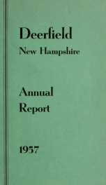 Annual reports of the Town of Deerfield, New Hampshire 1957_cover