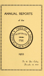 Annual reports of the Town of Deerfield, New Hampshire 1953_cover