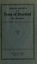 Annual reports of the Town of Deerfield, New Hampshire 1936_cover