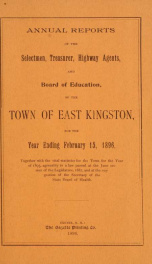 Annual reports of the Town of East Kingston, New Hampshire 1896_cover