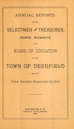Annual reports of the Town of Deerfield, New Hampshire 1894_cover