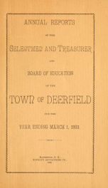 Annual reports of the Town of Deerfield, New Hampshire 1893_cover