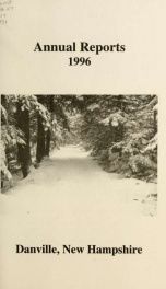 Annual reports of the Town of Danville, New Hampshire 1996_cover