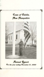 Annual reports of the Town of Dublin, New Hampshire 2000_cover