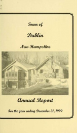 Annual reports of the Town of Dublin, New Hampshire 1999_cover