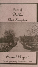 Annual reports of the Town of Dublin, New Hampshire 1998_cover