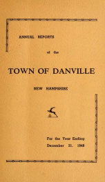 Annual reports of the Town of Danville, New Hampshire 1948_cover