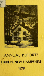 Annual reports of the Town of Dublin, New Hampshire 1978_cover