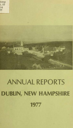 Annual reports of the Town of Dublin, New Hampshire 1977_cover