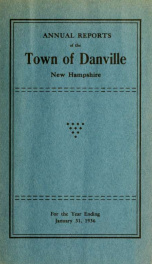 Annual reports of the Town of Danville, New Hampshire 1936_cover