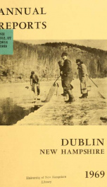 Annual reports of the Town of Dublin, New Hampshire 1969_cover