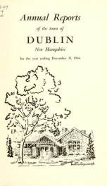 Annual reports of the Town of Dublin, New Hampshire 1966_cover