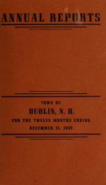Annual reports of the Town of Dublin, New Hampshire 1949_cover
