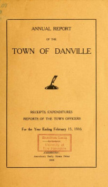 Annual reports of the Town of Danville, New Hampshire 1916_cover