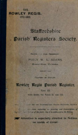 Rowley Regis parish register_cover