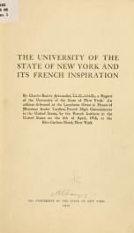 The University of the State of New York and its French inspiration_cover