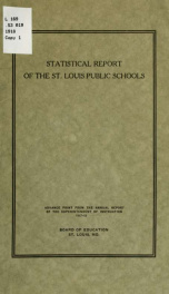 Statistical report of the St. Louis public schools_cover