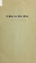 A plea for fair play_cover