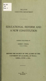 Educational reform and a new constitution;_cover