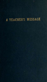 A teacher's message: a memorial of Hannah Perkins Dodge_cover