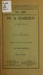 In a garden : a fairy play_cover