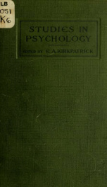 Studies in psychology_cover