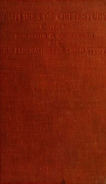 Outlines of child study; a manual for parents and teachers_cover