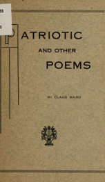 Patriotic, and other poems_cover