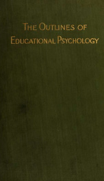 The outlines of educational psychology;_cover