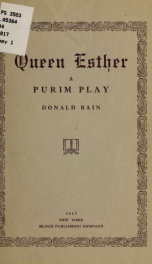 Queen Esther, a Purim play_cover