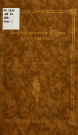 Reminiscences in rhyme, and other poems_cover