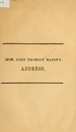 Address delivered before the American Whig and Cliosophic societies of the College of New Jersey_cover