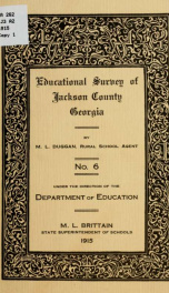 Educational survey of Jackson County, Georgia_cover