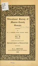 Educational survey of Monroe County, Georgia_cover