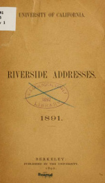 Addresses delivered before the California teachers' association_cover