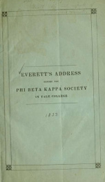 An address delivered before the Phi beta kappa society in Yale college_cover