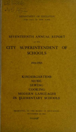 Kindergartens, music, sewing, cooking, modern languages in elementary schools_cover